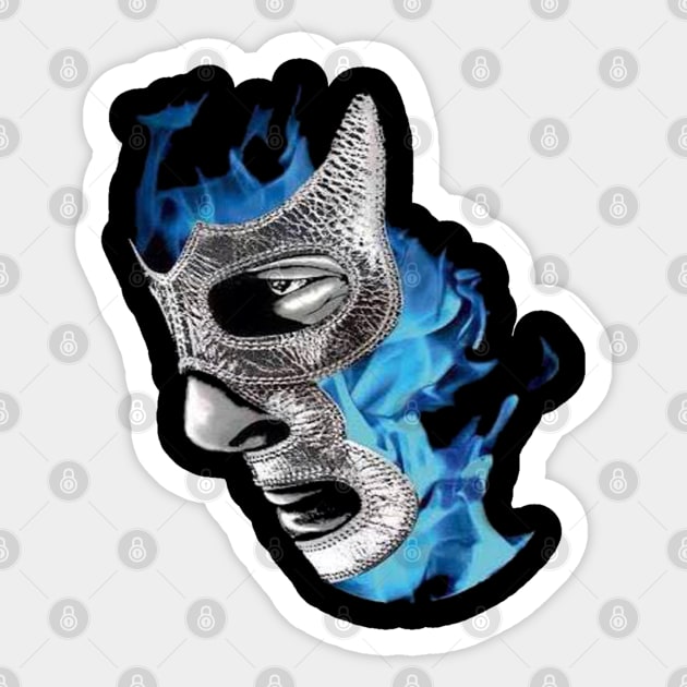 Feel-Ink Blue Demon Mexico Lucha Libre Mexican Wrestler Legend Sticker by FeelInksense